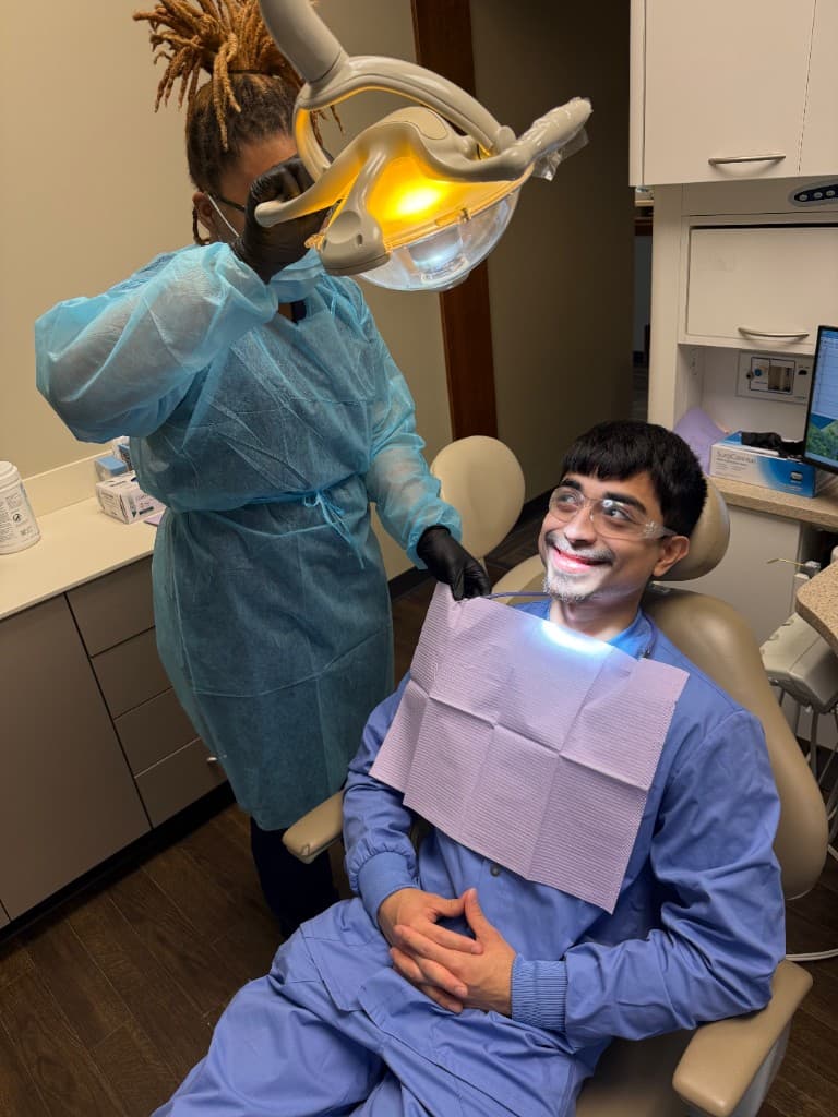 Dental professional and patient